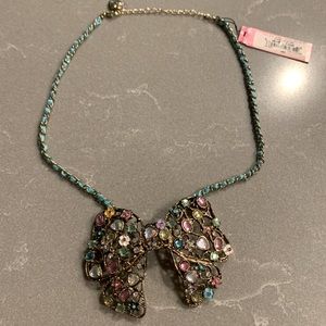 Betsy Johnson Bow Necklace